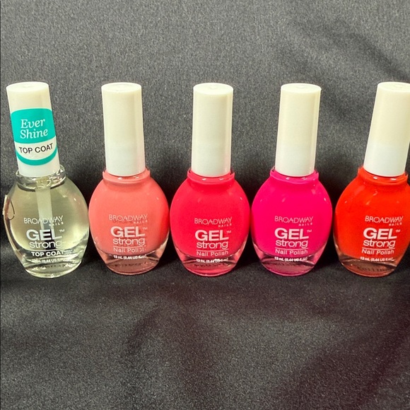 Other - 5 brand new Broadway Gel Strong Nail Polish in different shades